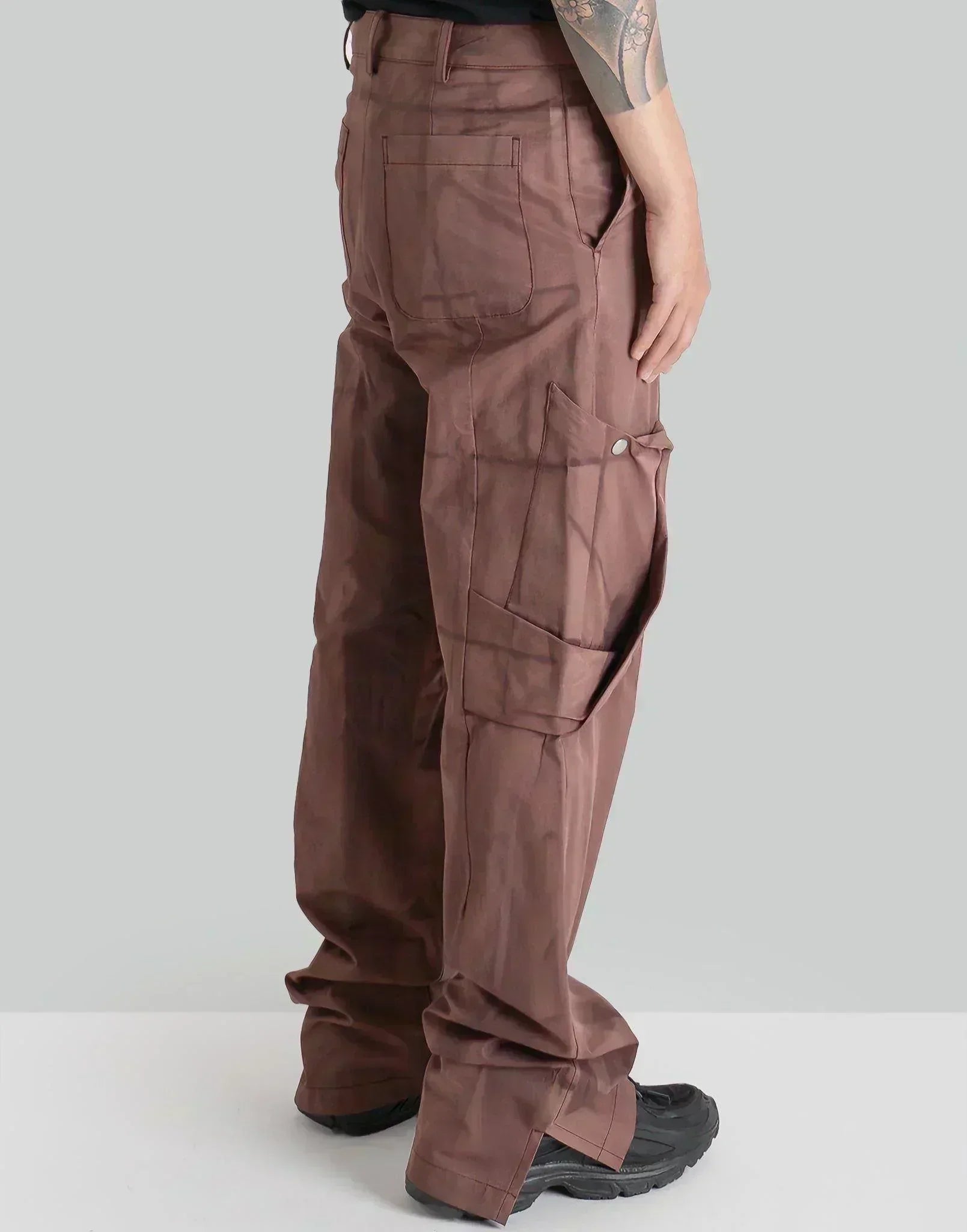 JiyongKim - SUN-BLEACHED DRAPED POCKET TROUSERS - 082plus