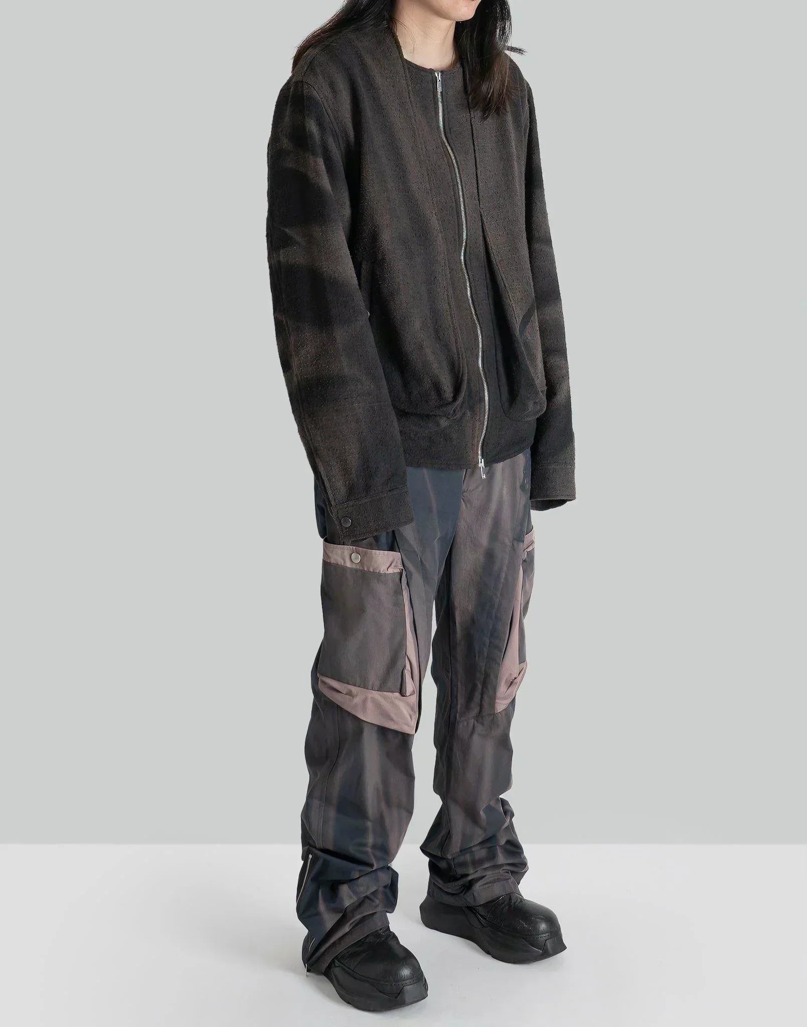 JiyongKim - SUN-BLEACHED DRAPED POCKET TROUSERS - 082plus