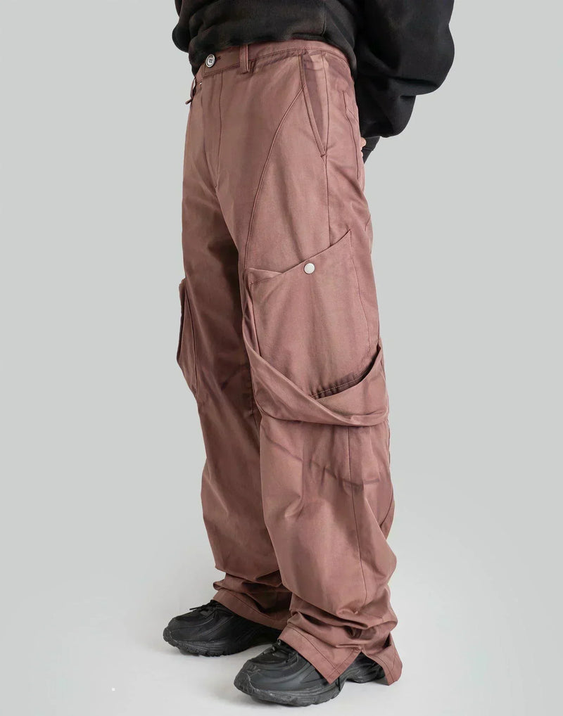 JiyongKim - SUN-BLEACHED DRAPED POCKET TROUSERS - 082plus