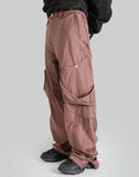 SUN-BLEACHED DRAPED POCKET TROUSERS
