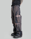 SUN-BLEACHED DRAPED POCKET TROUSERS