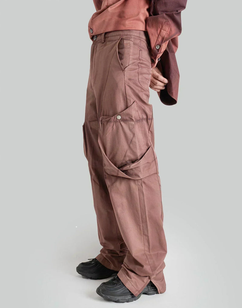 JiyongKim - SUN-BLEACHED DRAPED POCKET TROUSERS - 082plus