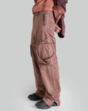 SUN-BLEACHED DRAPED POCKET TROUSERS