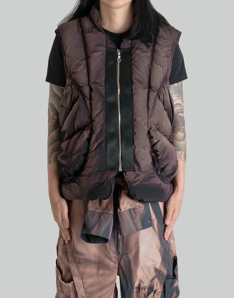 JiyongKim - SUN-BLEACHED FOLDED DOWN VEST - 082plus