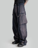 SUN-BLEACHED MULTI POCKET TROUSERS