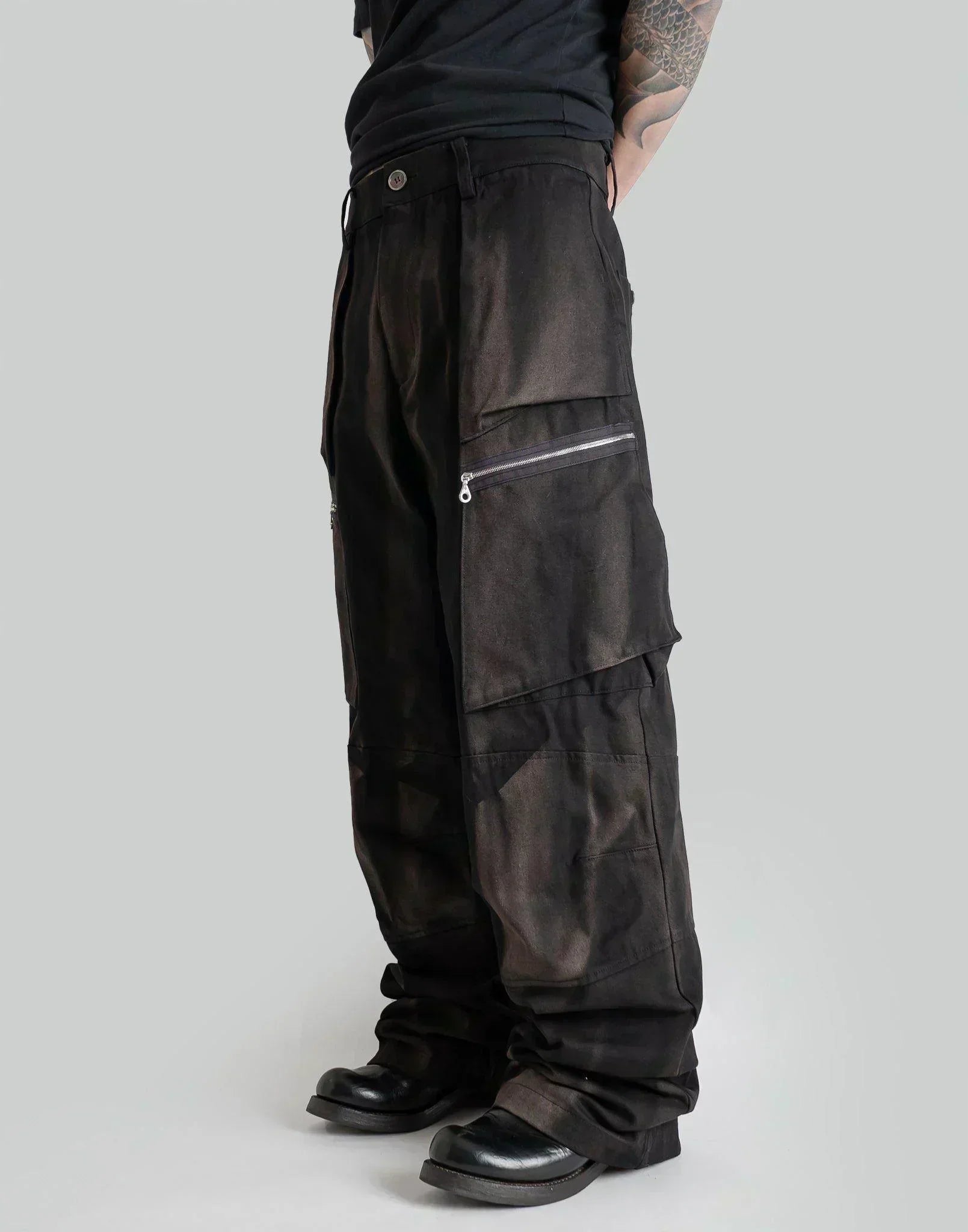JiyongKim サンブリーチカーゴパンツ JiyongKim SUN-BLEACHED MULTI POCKET TROUSERS – 082plus