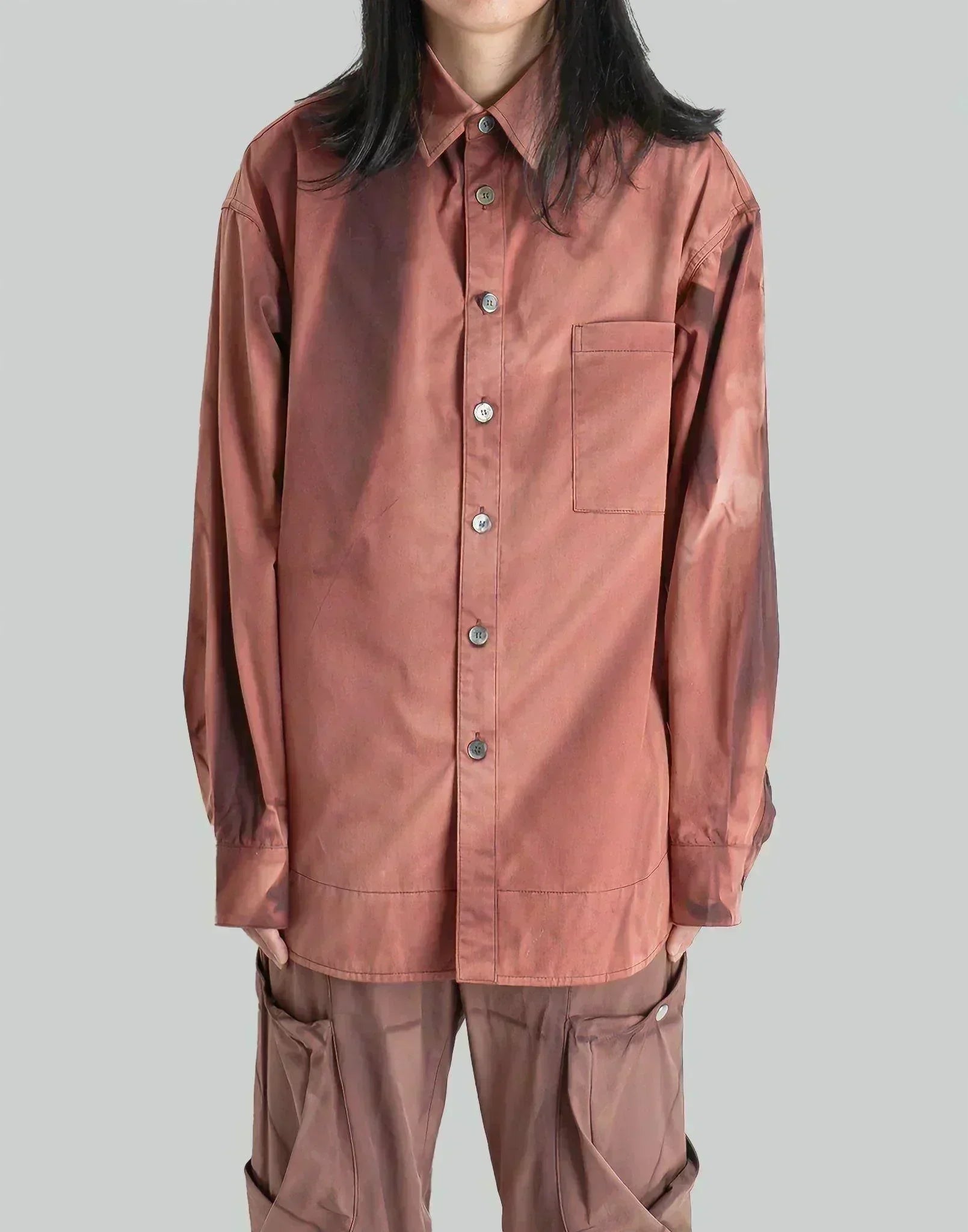 JiyongKim - SUN-BLEACHED OVERSIZED SHIRT - 082plus