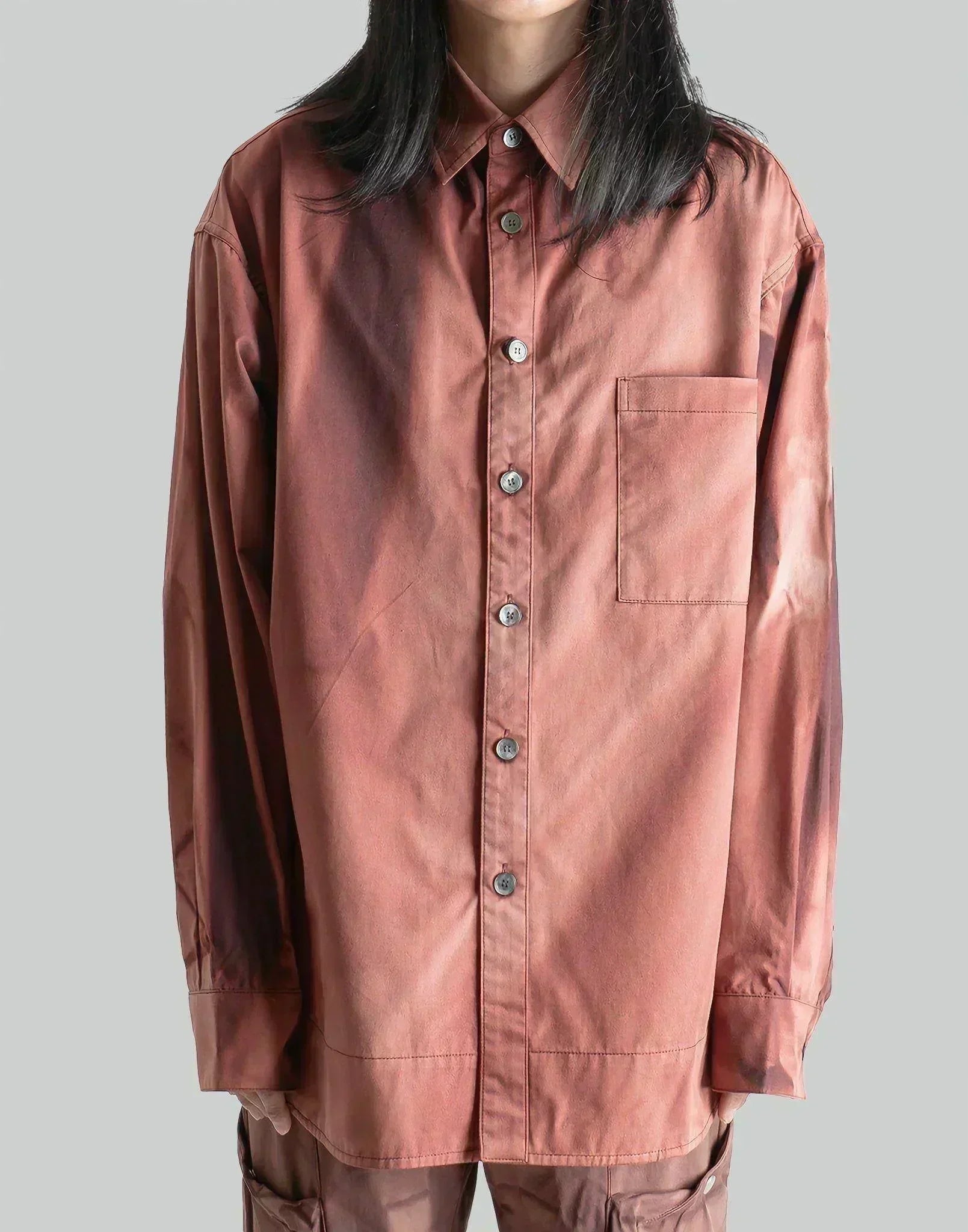 JiyongKim - SUN-BLEACHED OVERSIZED SHIRT - 082plus