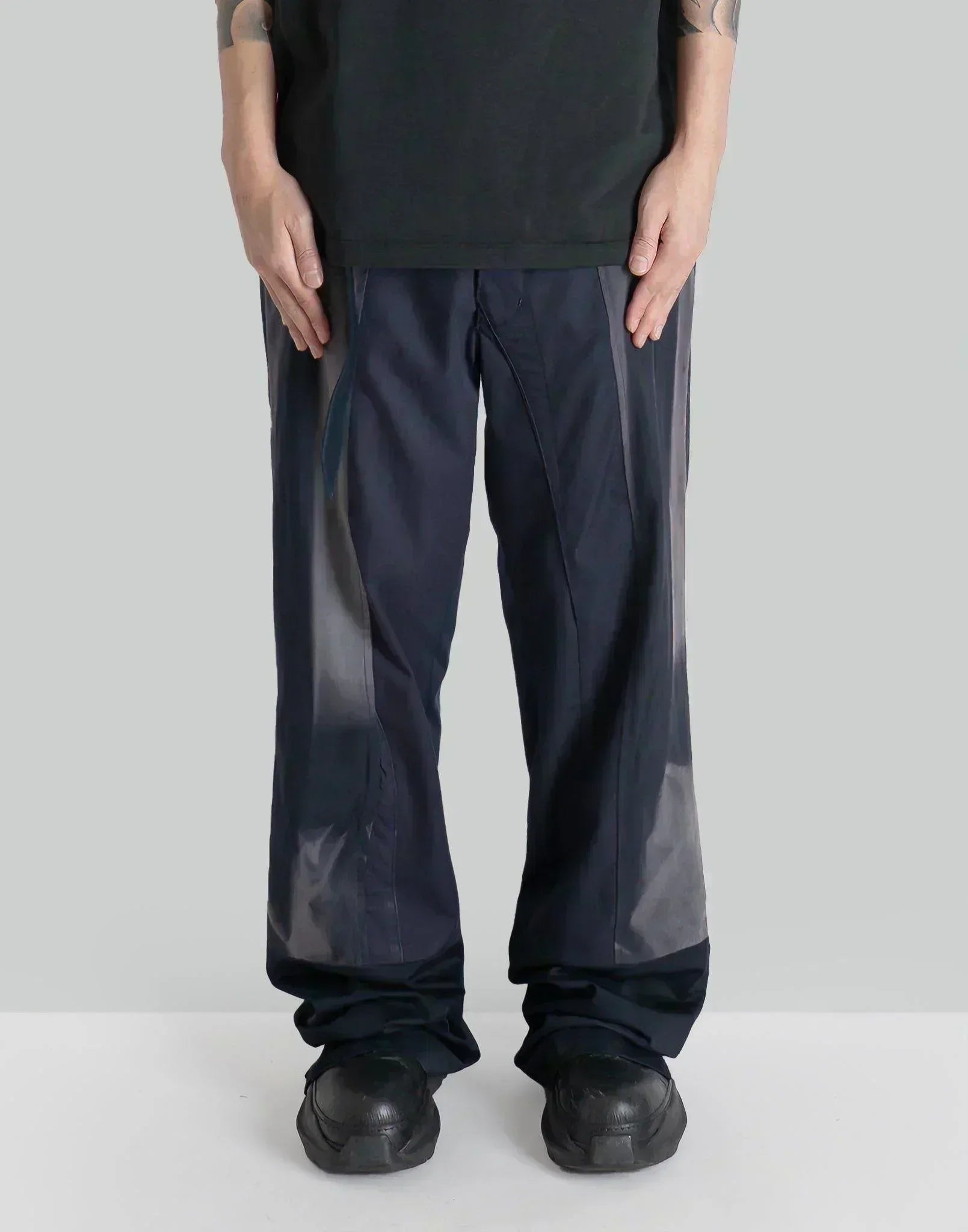 JiyongKim - SUN-BLEACHED PATCHWORKED STRAIGHT TROUSERS - 082plus