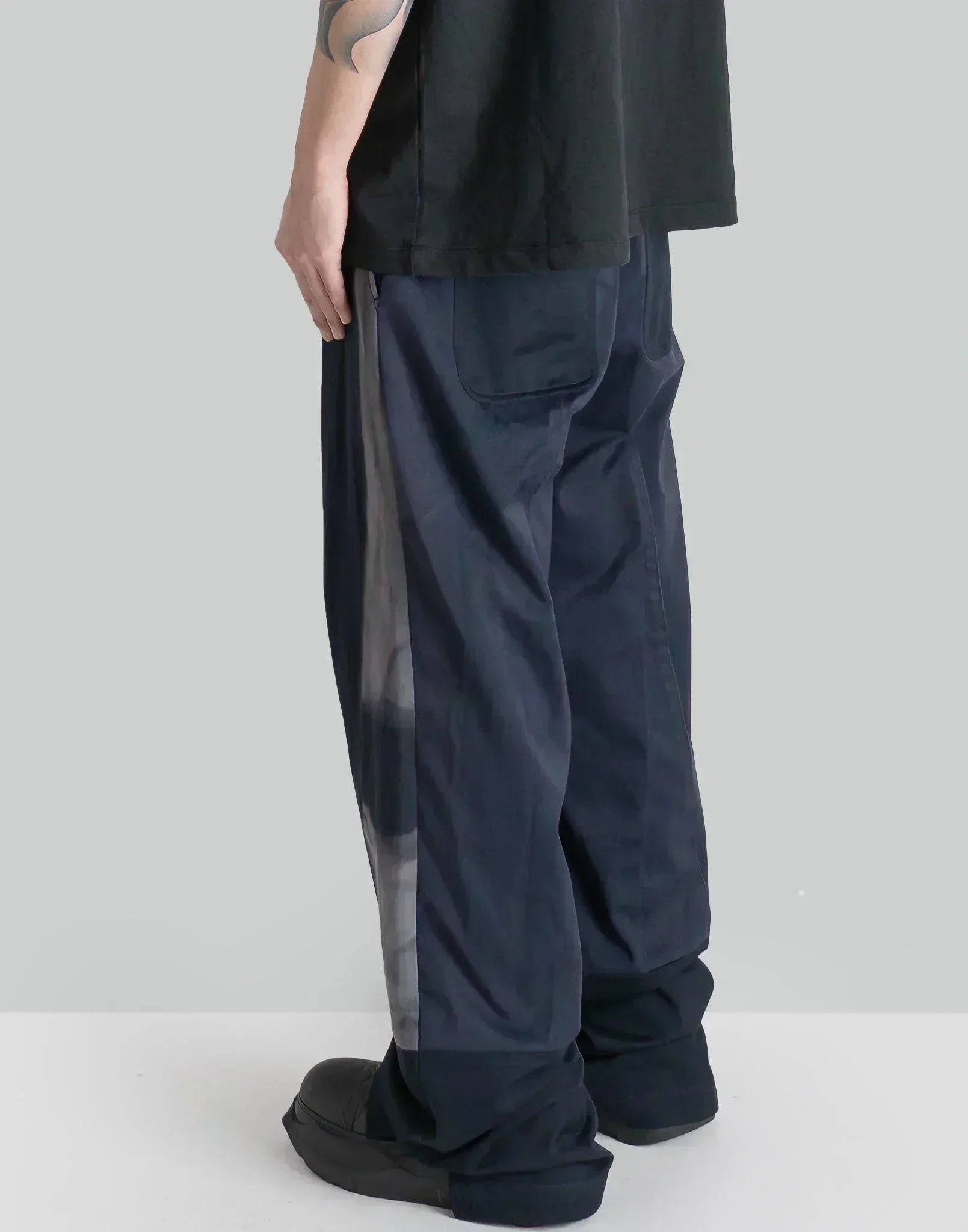 JiyongKim - SUN-BLEACHED PATCHWORKED STRAIGHT TROUSERS - 082plus