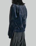 JiyongKim - SUN-BLEACHED VELVET SHAWL COLLAR BOMBER - 082plus