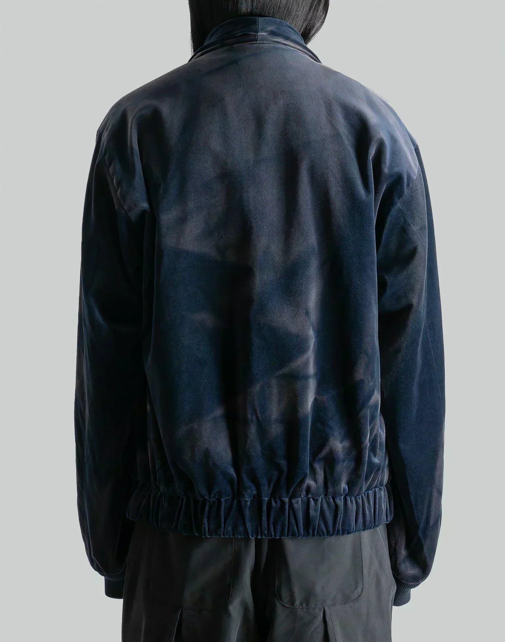 JiyongKim - SUN-BLEACHED VELVET SHAWL COLLAR BOMBER - 082plus