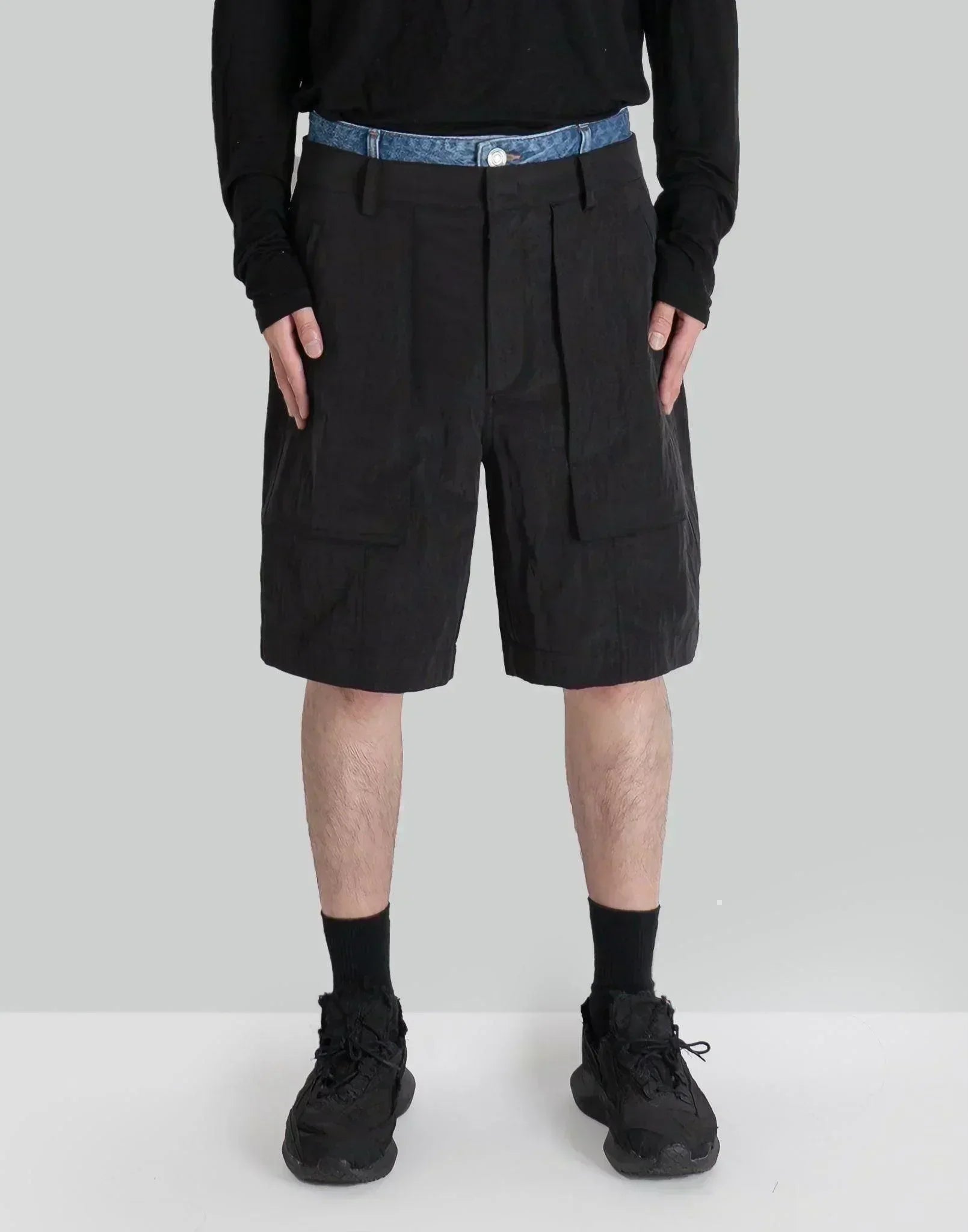 Juun.J - Denim Layered Design Shorts - 082plus
