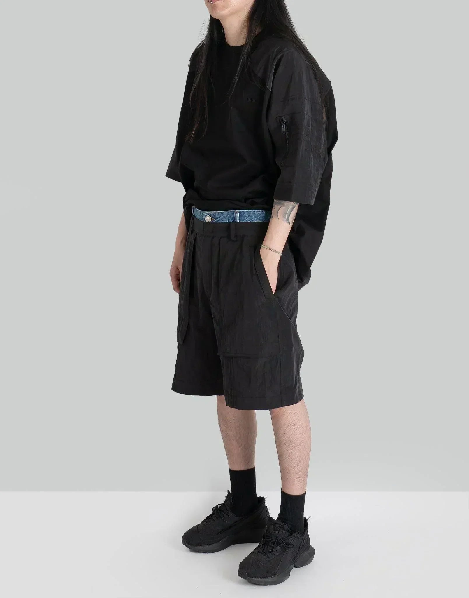 Juun.J - Denim Layered Design Shorts - 082plus