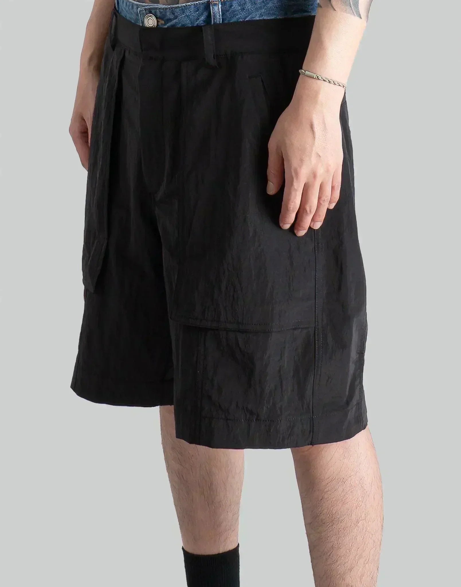 Juun.J - Denim Layered Design Shorts - 082plus