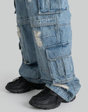 Juun.J - Destroyed Wide Cargo Denim - 082plus