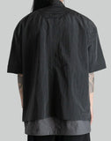 Juun.J - Double Layered Short Sleeve Zip-Up Shirts - 082plus