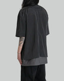 Juun.J - Double Layered Short Sleeve Zip-Up Shirts - 082plus