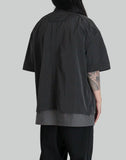 Juun.J - Double Layered Short Sleeve Zip-Up Shirts - 082plus