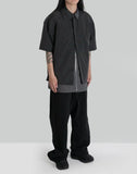 Juun.J - Double Layered Short Sleeve Zip-Up Shirts - 082plus