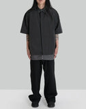 Juun.J - Double Layered Short Sleeve Zip-Up Shirts - 082plus