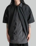 Juun.J - Double Layered Short Sleeve Zip-Up Shirts - 082plus