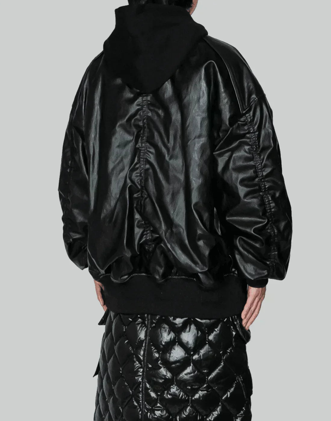 Juun.J - Fake Leather MA-1 Jumper - 082plus