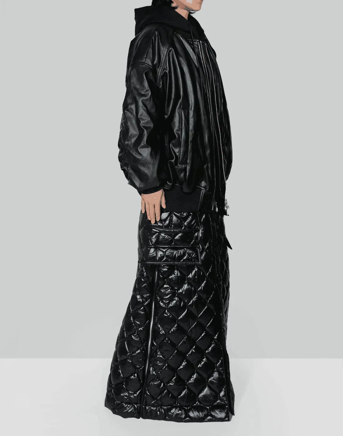 Juun.J - Fake Leather MA-1 Jumper - 082plus