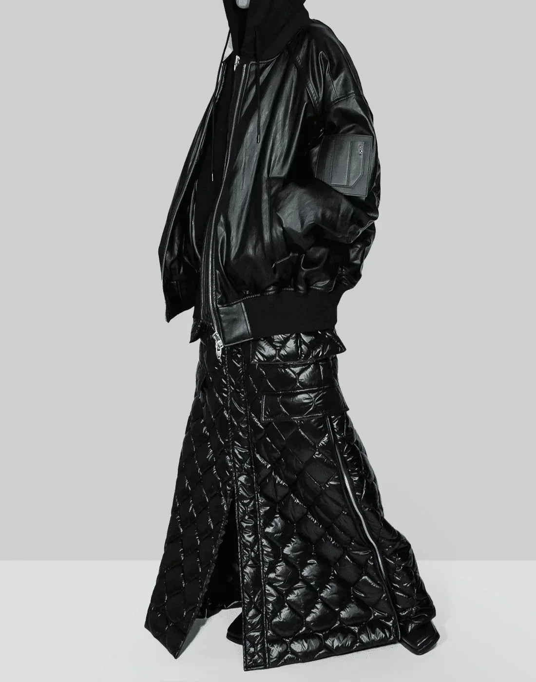 Juun.J - Fake Leather MA-1 Jumper - 082plus