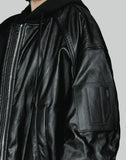 Juun.J - Fake Leather MA-1 Jumper - 082plus