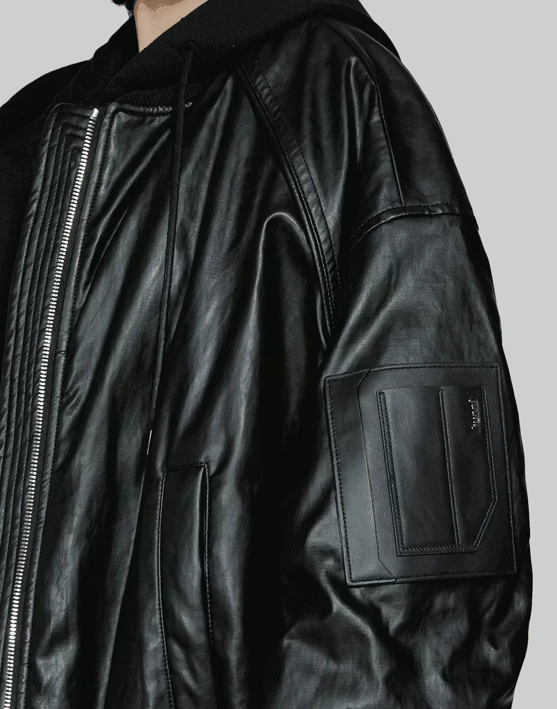 Juun.J - Fake Leather MA-1 Jumper - 082plus