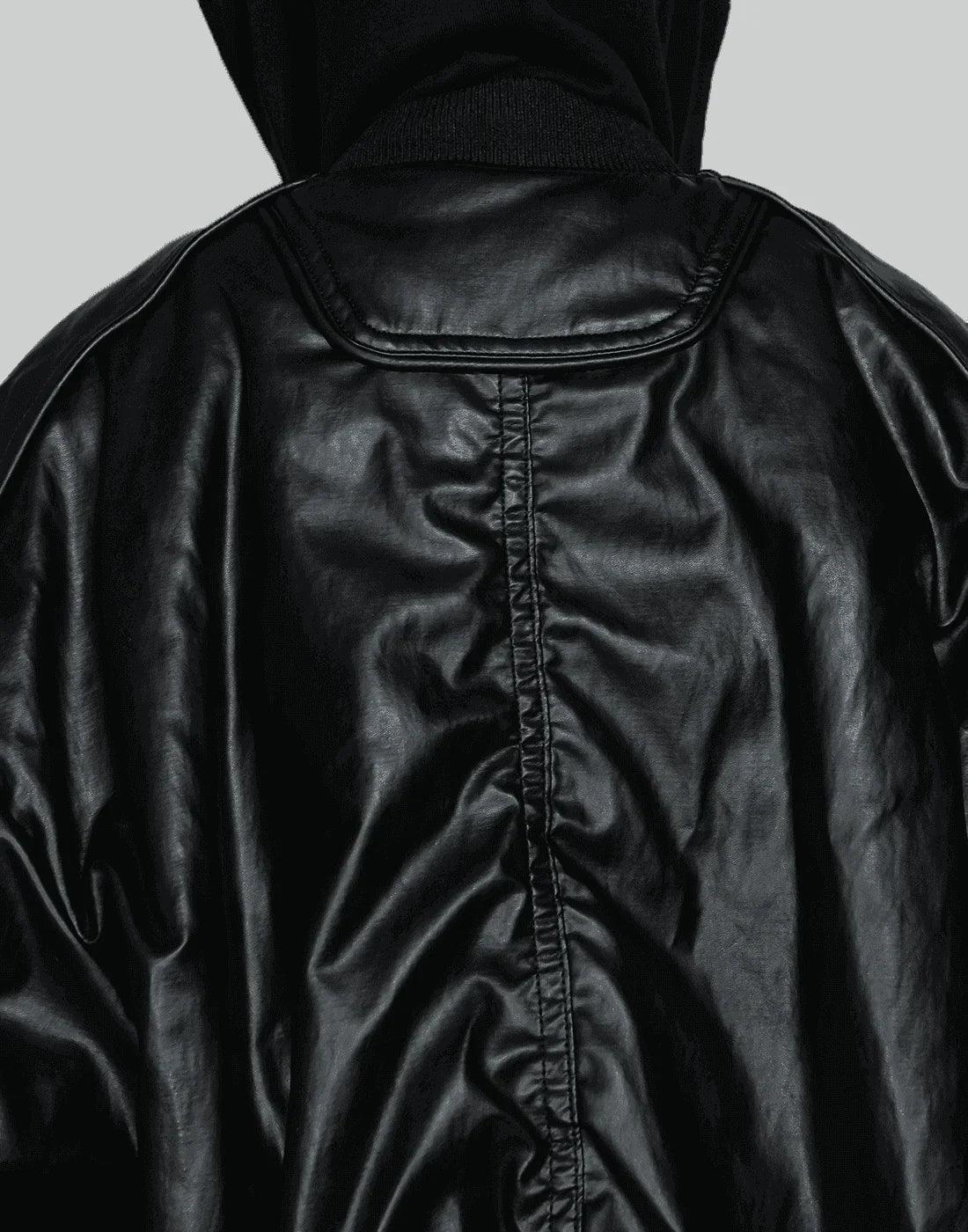 Juun.J - Fake Leather MA-1 Jumper - 082plus