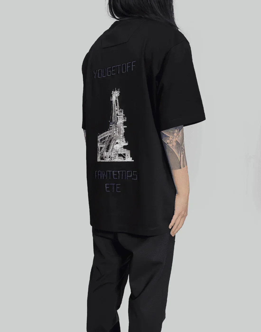 Juun.J - Graphic Loose Fit Half Sleeve T-Shirt - 082plus