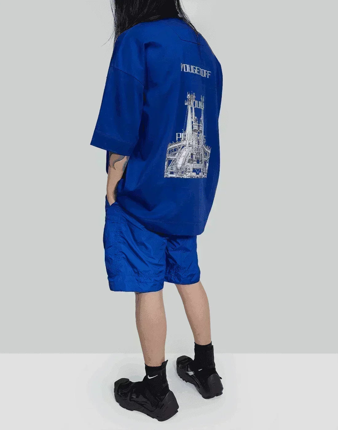 Juun.J - Graphic Over Fit Half Sleeve T-Shirt - 082plus