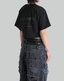 Juun.J - Juun.Jeans Embroidered Regular Fit Cropped Top - 082plus