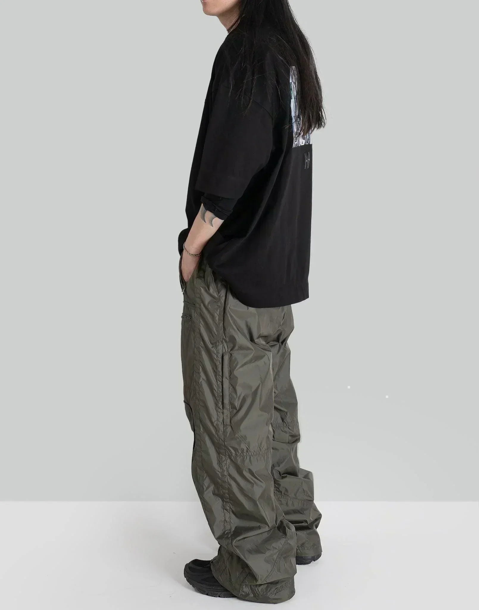 Juun.J - Nylon Hellicopter Pants With Piping - 082plus