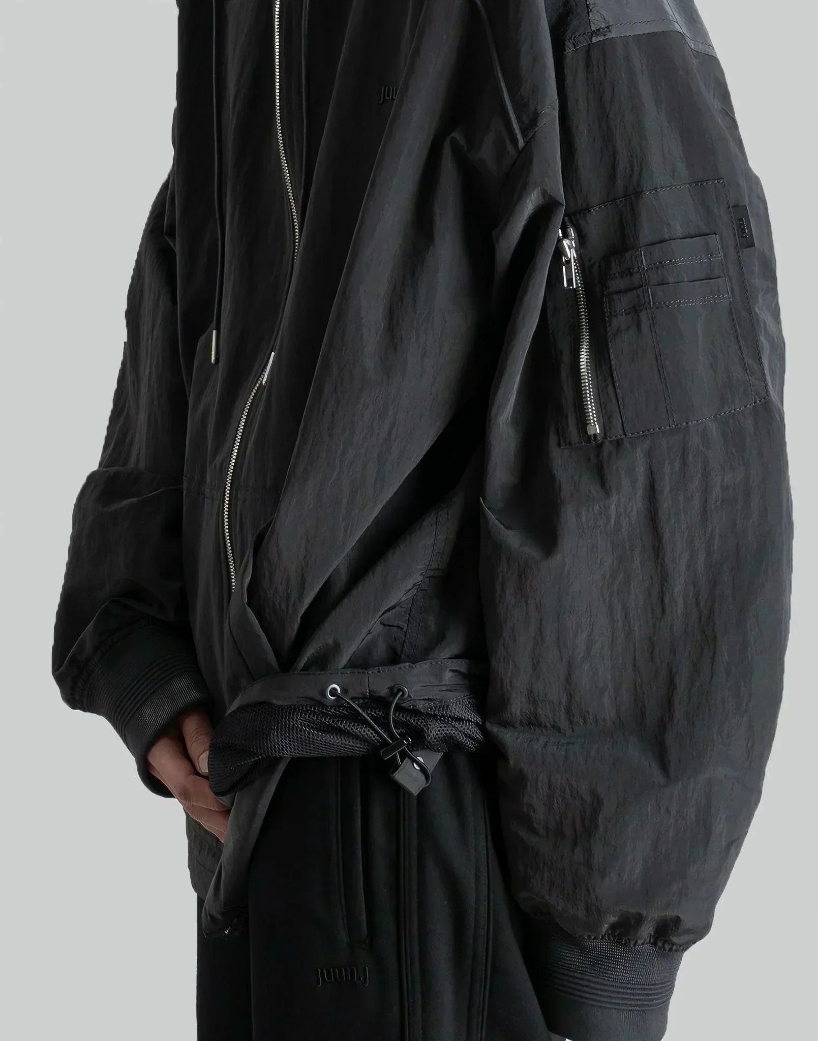 Juun.J - Nylon Ma-1 Hoody Zip-Up - 082plus