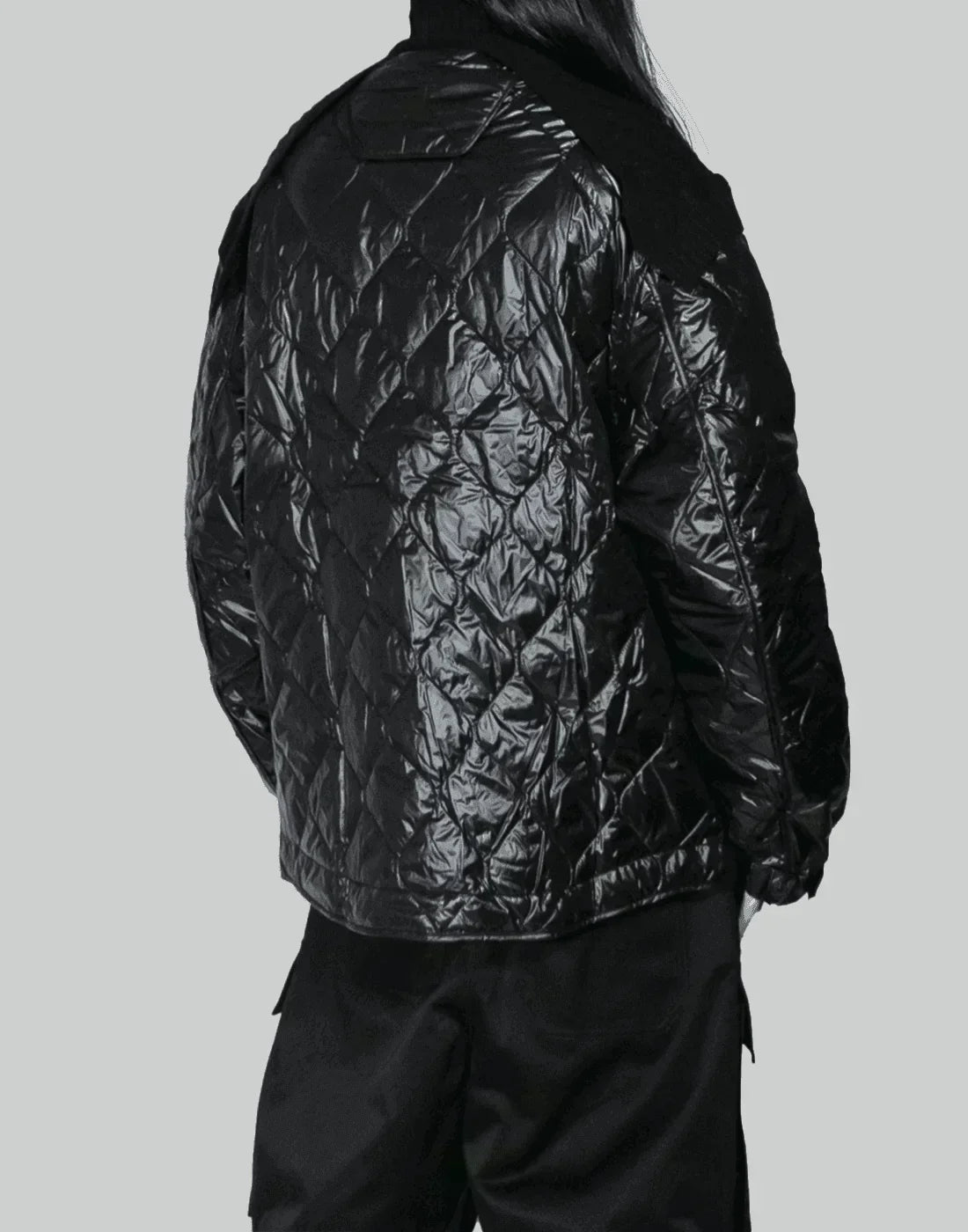 Juun.J - Quilting Paneled Turtle Neck Sweater - 082plus