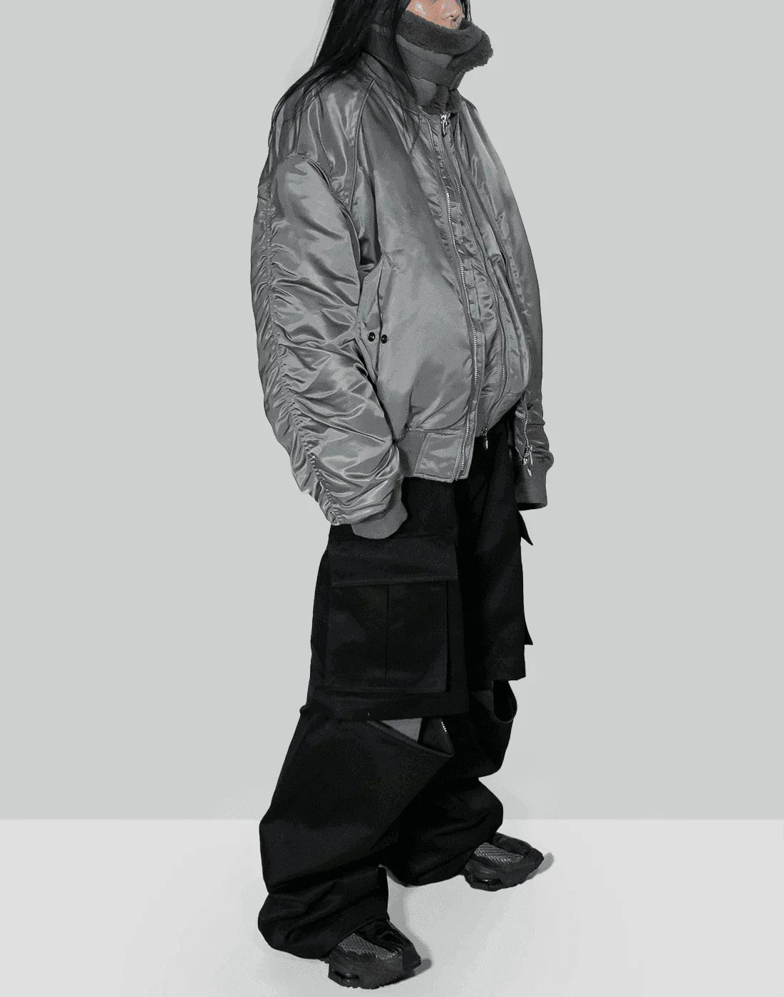 Juun.J - Shearing Lamb Collar Ma-1 Jumper - 082plus