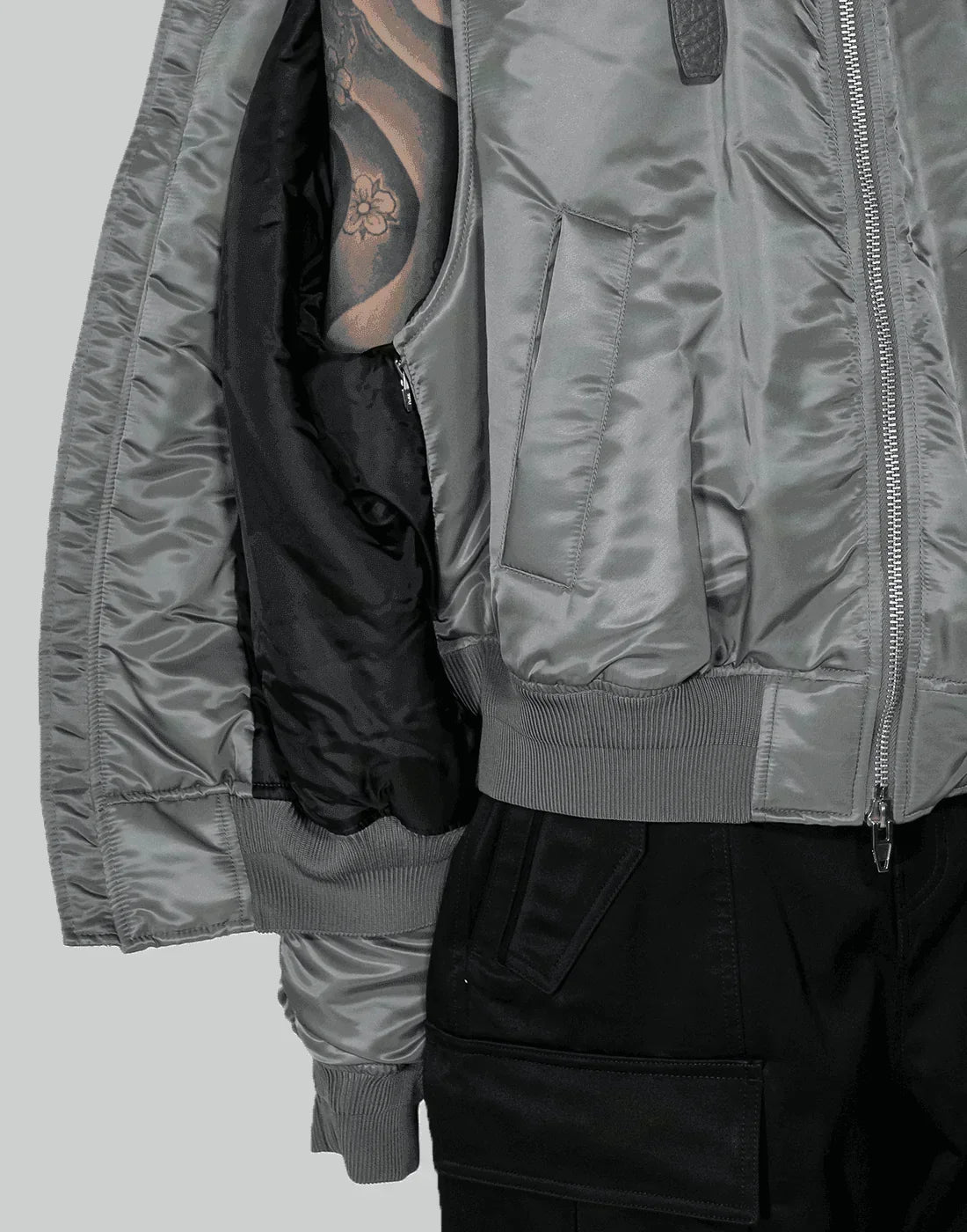 Juun.J - Shearing Lamb Collar Ma-1 Jumper - 082plus