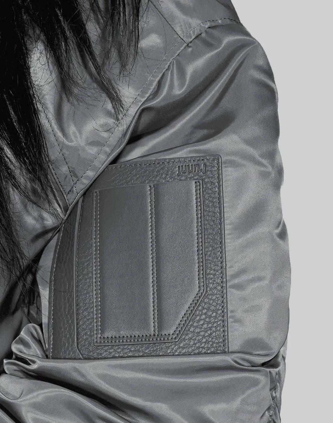 Juun.J - Shearing Lamb Collar Ma-1 Jumper - 082plus