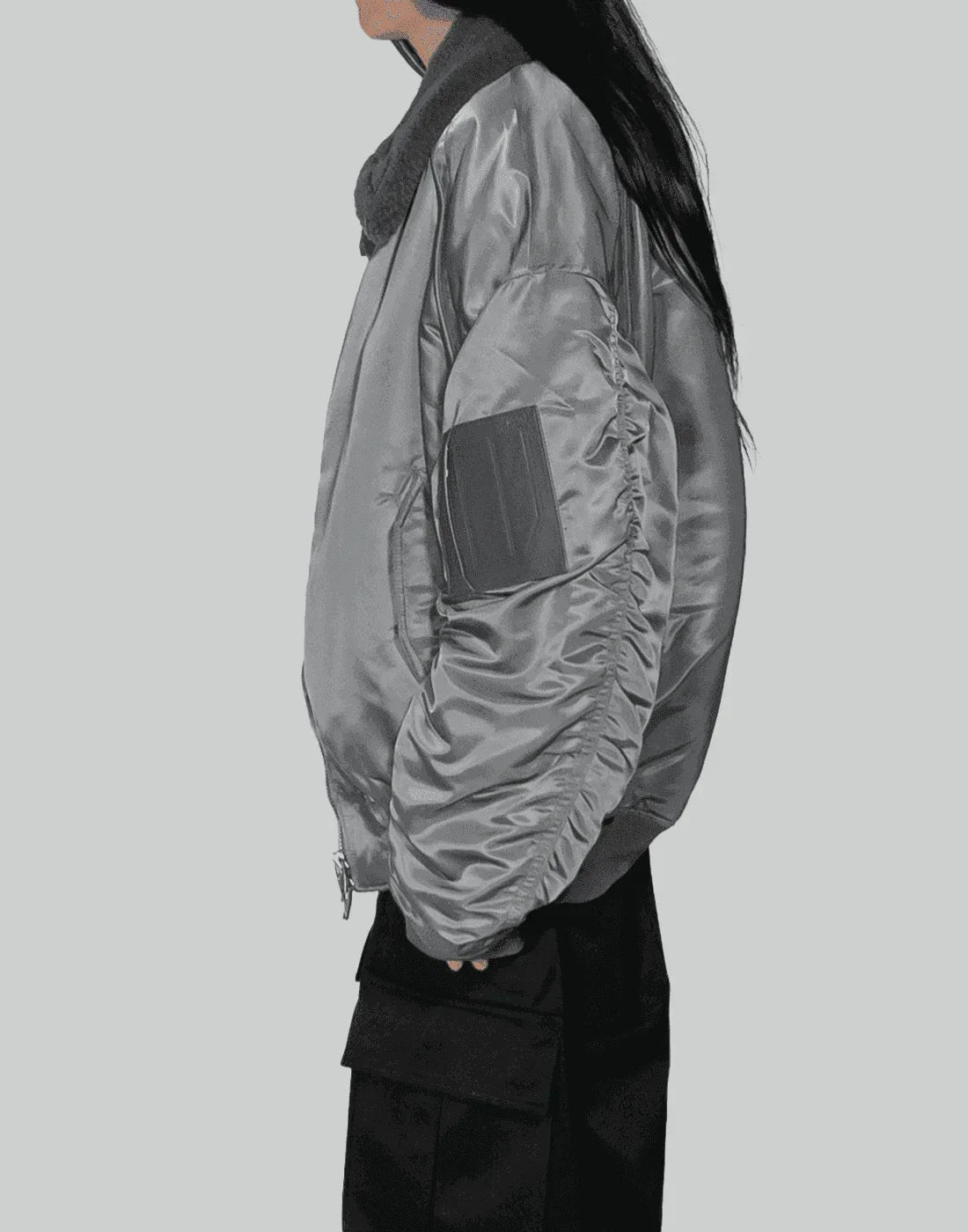 Juun.J - Shearing Lamb Collar Ma-1 Jumper - 082plus