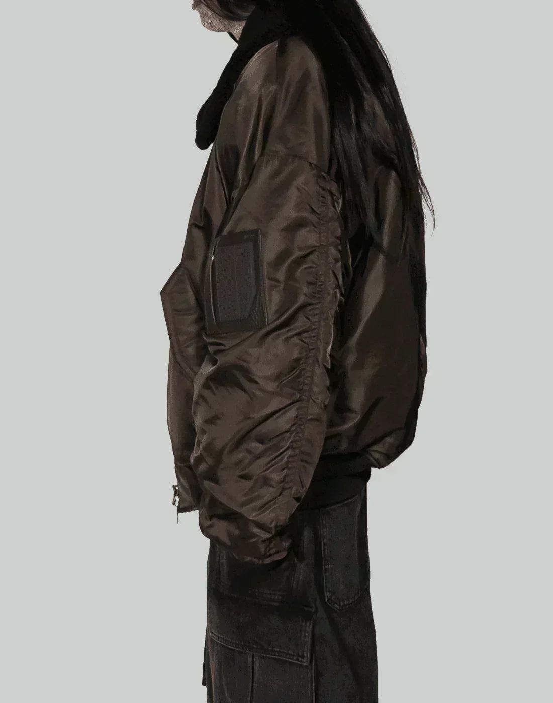 Juun.J - Shearing Lamb Collar Ma-1 Jumper - 082plus