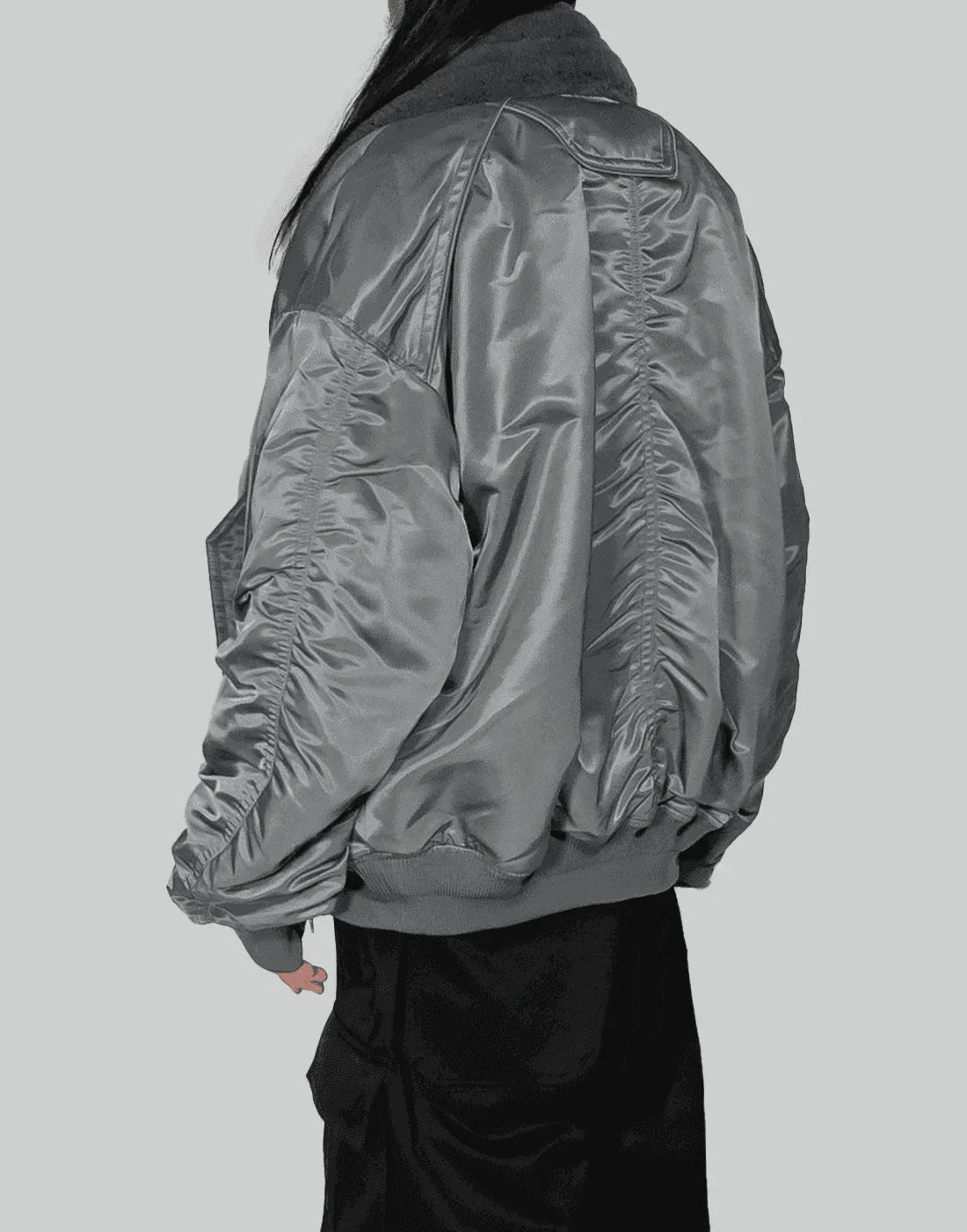 Juun.J - Shearing Lamb Collar Ma-1 Jumper - 082plus