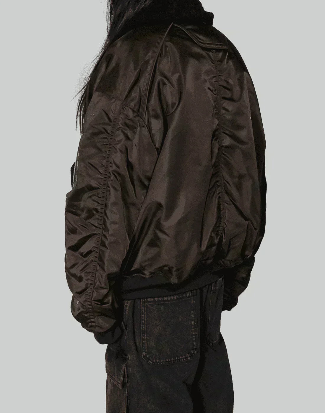 Juun.J - Shearing Lamb Collar Ma-1 Jumper - 082plus