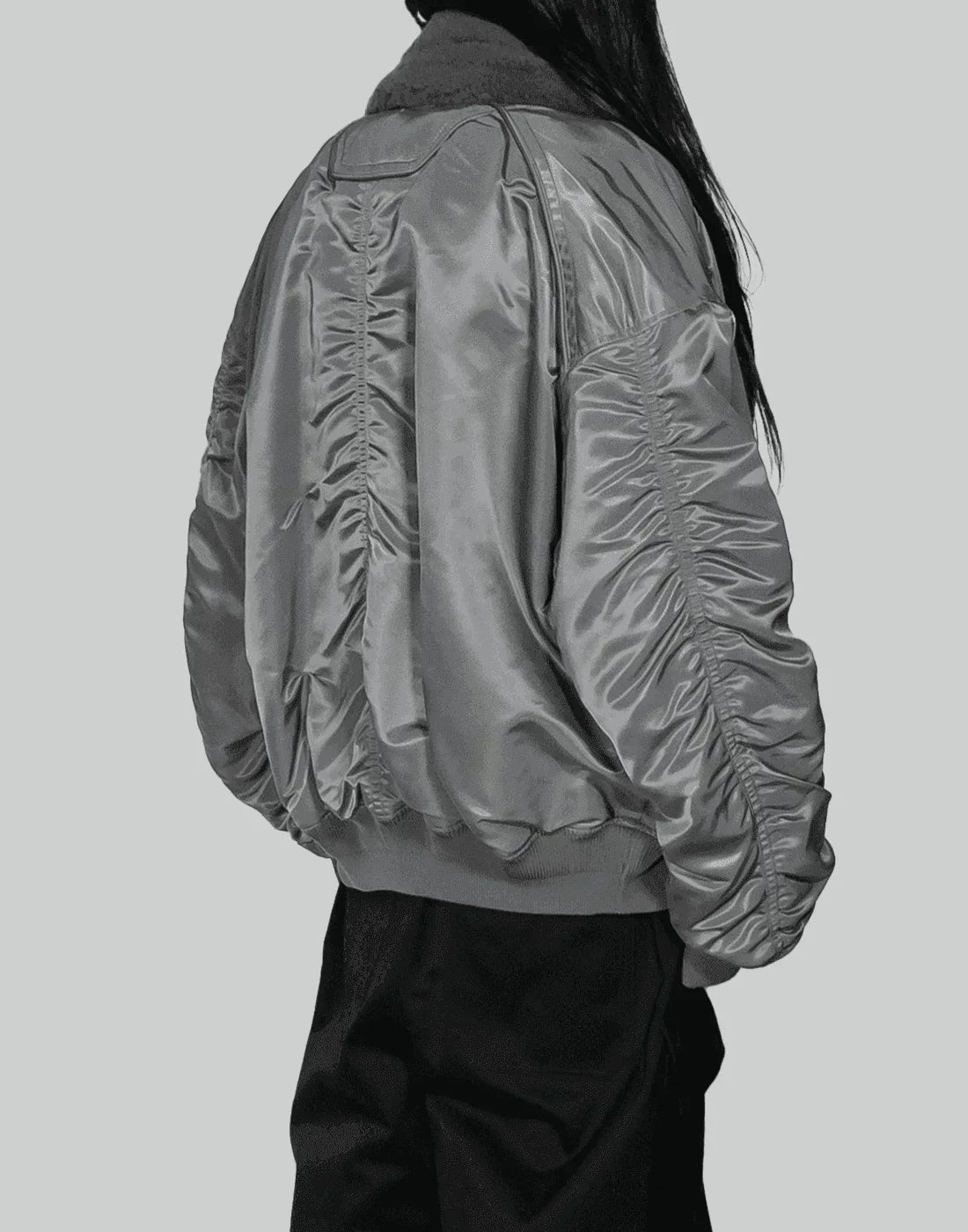 Juun.J - Shearing Lamb Collar Ma-1 Jumper - 082plus