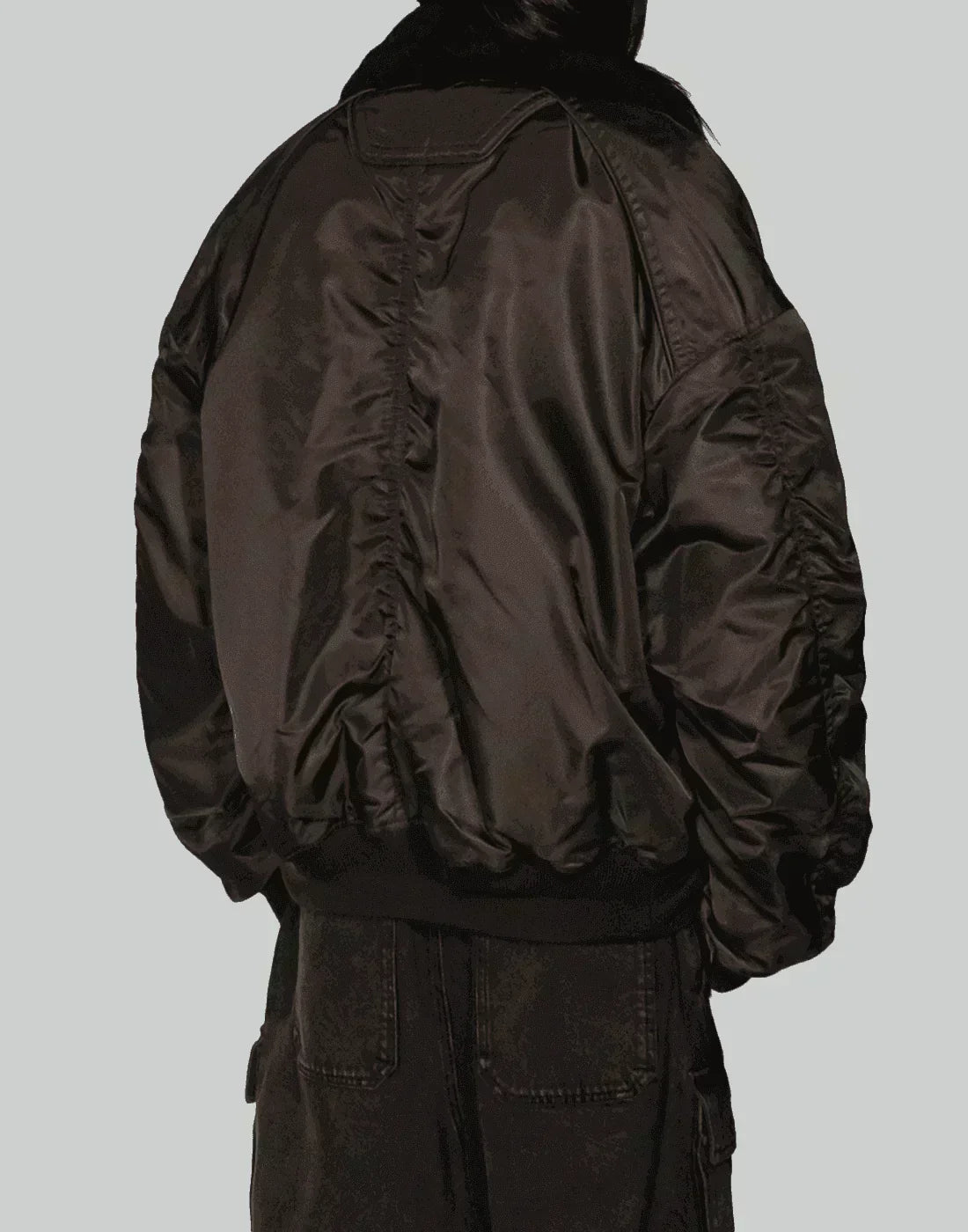 Juun.J - Shearing Lamb Collar Ma-1 Jumper - 082plus