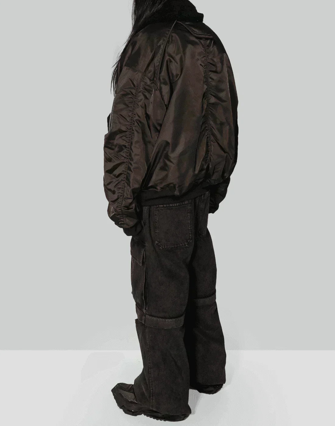 Juun.J - Shearing Lamb Collar Ma-1 Jumper - 082plus