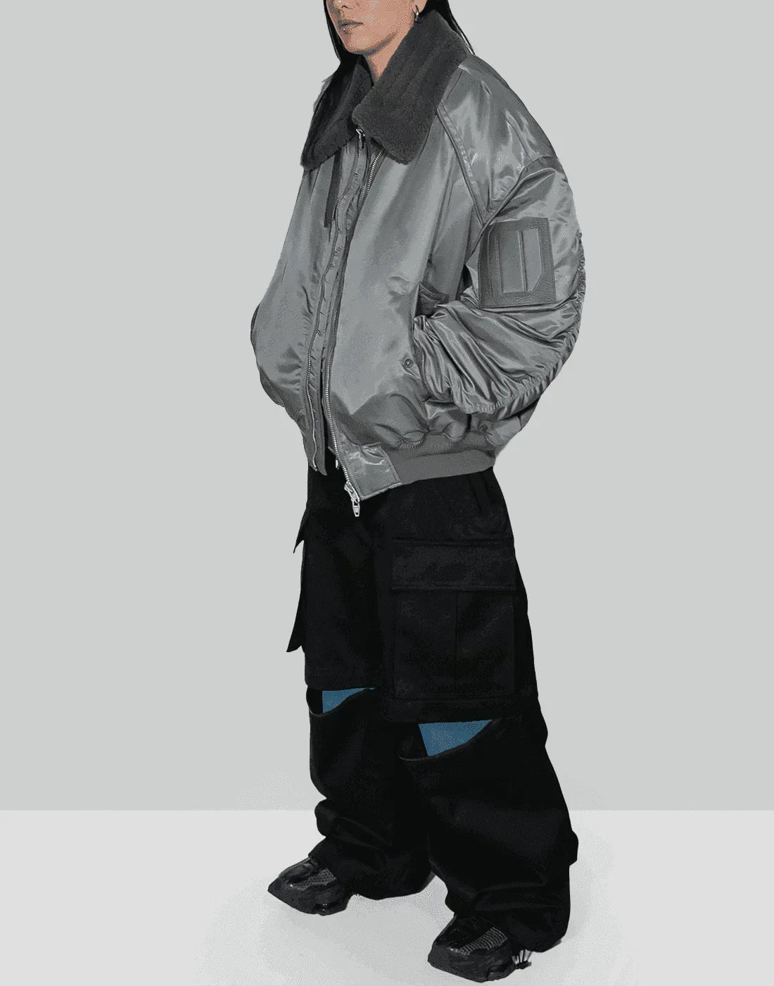 Juun.J - Shearing Lamb Collar Ma-1 Jumper - 082plus