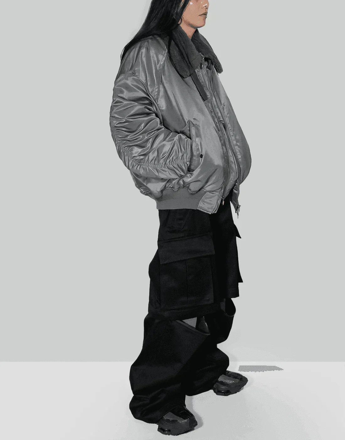 Juun.J - Shearing Lamb Collar Ma-1 Jumper - 082plus